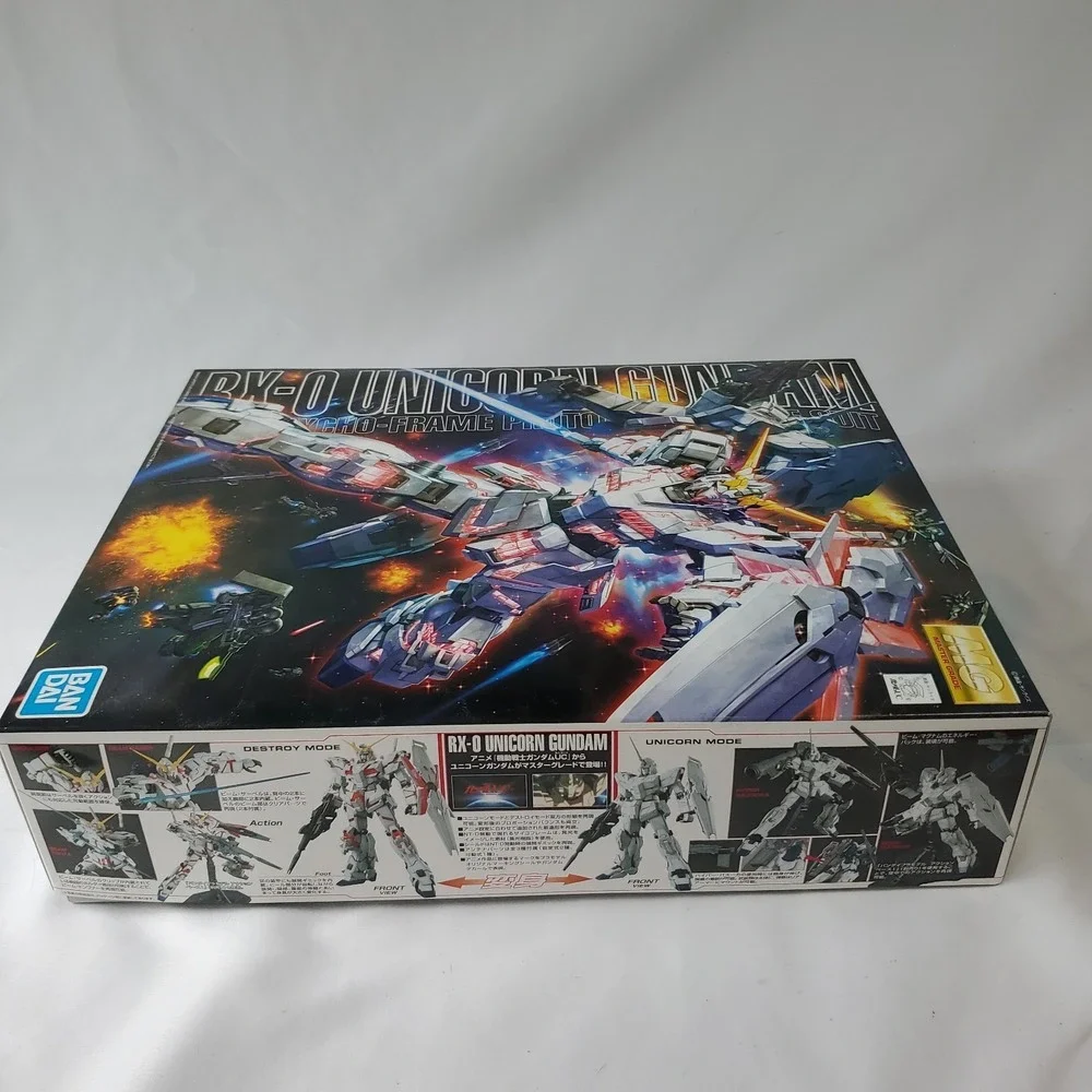 Bandai MG 1/100 RX-0 Unicorn Gundam Psycho-Frame Prototype 2007 OPEN BOX